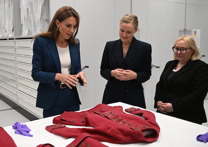 Kate Middleton, el 10 de junio de 2025, durante su visita al museo V&A East Storehouse, en Londres (Inglaterra).
