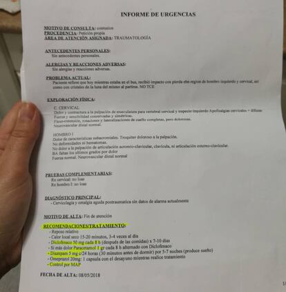 El parte de Manuela Alonso.