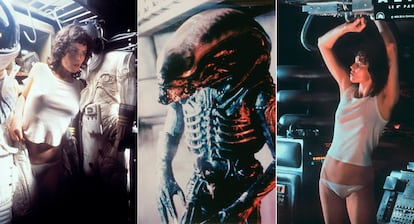 Varios fotogramas de 'Alien, el octavo pasajero'.