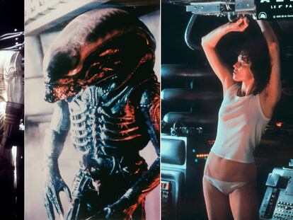 Varios fotogramas de 'Alien, el octavo pasajero'.