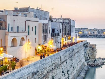 Vista del centro histórico de Otranto, en la región italiana de Puglia. 