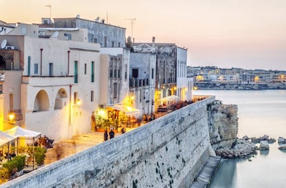 Vista del centro histórico de Otranto, en la región italiana de Puglia. 