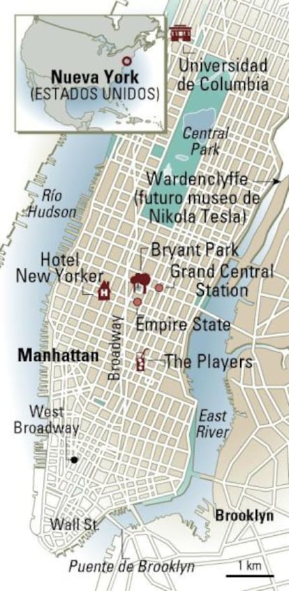 Mapa de Nueva York.