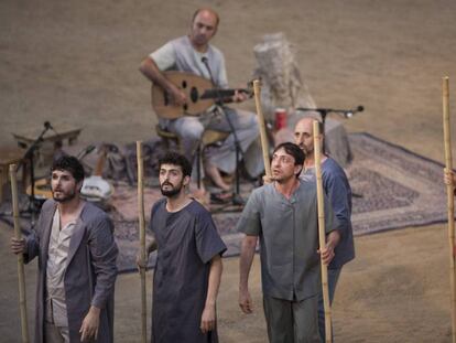 Representación de 'El poema de Guilgamesh, rei d'Uruk' en el pasado Festival Grec de Barcelona.