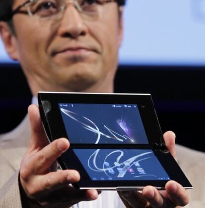 Una de las nuevas tabletas de Sony tiene doble pantalla.