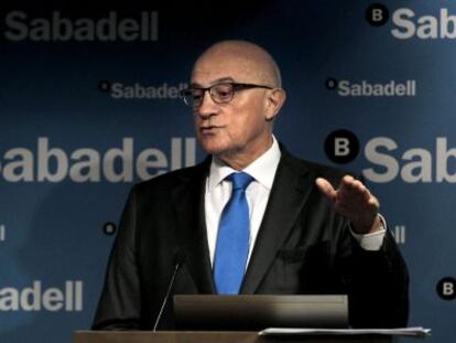 El presidente de Banco Sabadell, Josep Oliu.