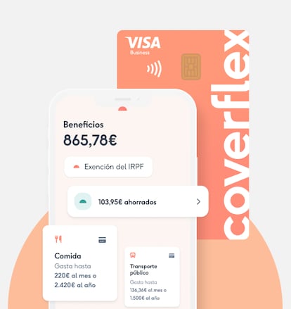 La aplicación de Coverflex con los beneficios obtenidos