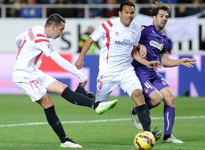 Aspas marca el gol del triomf del Sevilla.