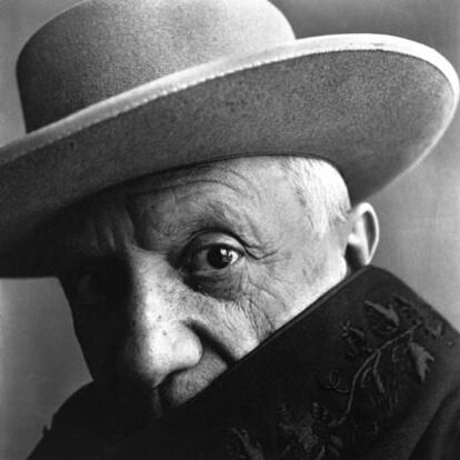 Cannes (Francia), 1957. El pintor malagueño Pablo Picasso.