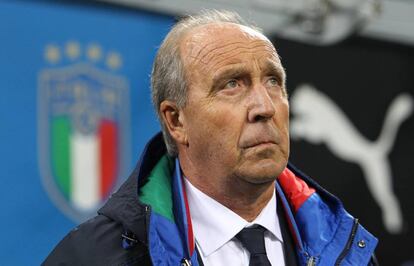 Giampiero Ventura durante el partido ante Suecia.