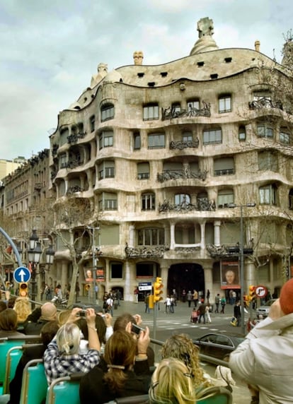 El edificio de La Pedrera, de Gaudí, en Barcelona.