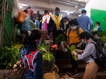 Mercado de San Roque en Quito, Ecuador.