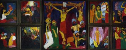 Retablo <i>La vida de Cristo,</i> tríptico de 1911 y la obra más destacada de la faceta espiritual de Emil Nolde.