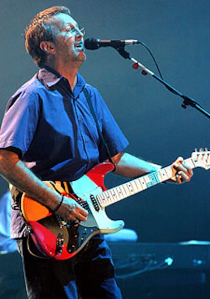 Eric Clapton, durante el concierto del miércoles en Barcelona.