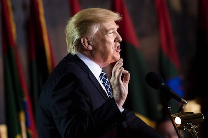 El presidente Donald Trump, en el Capitolio.