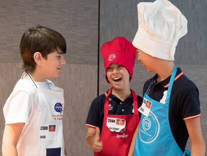 Concursantes de una de las ediciones de MasterChef Junior.