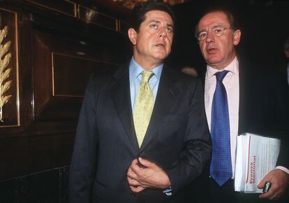 Trillo y Rato, en una imagen de archivo tomada en el Congreso.