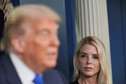 Trump y Bondi el pasado 27 de junio en la Casa Blanca.