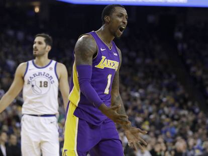 Caldwell-Pope, en un Lakers-Warriors.