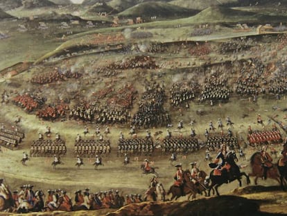 Detail of ‘The Battle of Almansa’ by Buonaventura Ligli, from the Prado Museum collection.