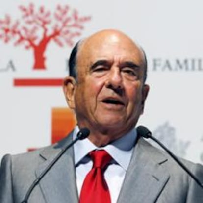 El presidente del Banco Santander, Emilio Botín