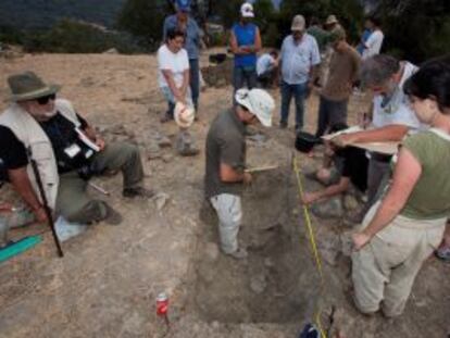 Catas arqueológicas realizadas este verano en el cortijo de El Marrufo (Jerez).