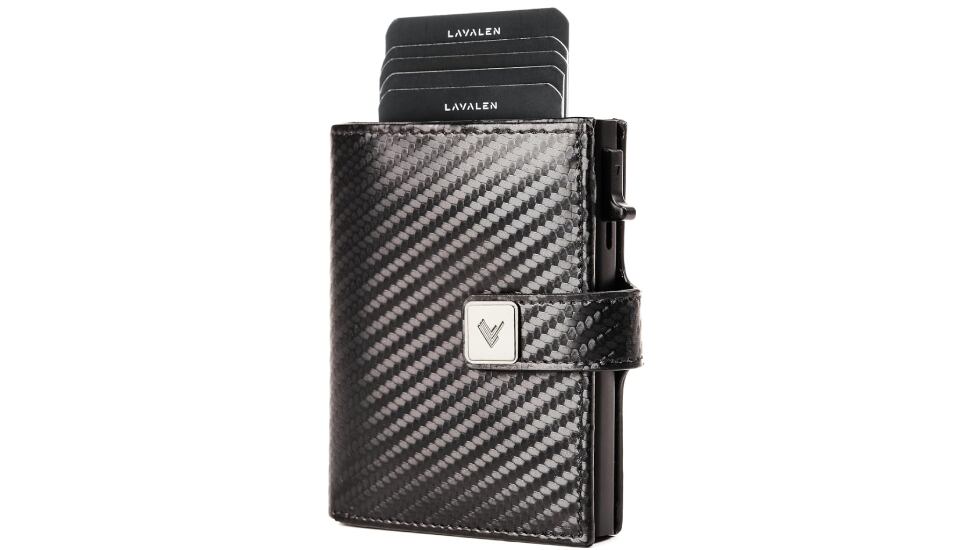 Cartera de tarjetero confeccionado en piel