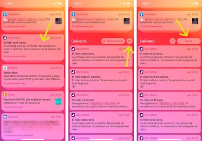 Eliminar notificaciones de una sola 'app' en tu iPhone.