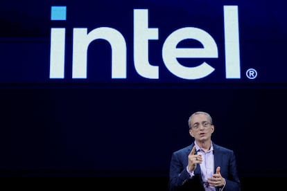 El CEO de Intel, Pat Gelsinger, pronuncia un discurso en el foro COMPUTEX en Taipéi, Taiwán, el 4 de junio de 2024.