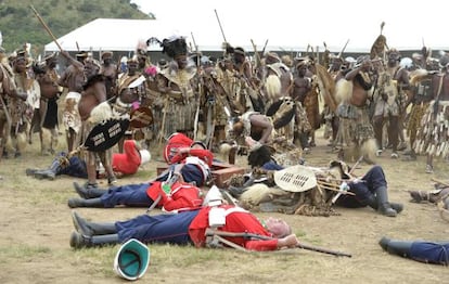 Recreación de la fatídica batalla para el ejército británico.