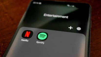 Icono Netflix en un smartphone