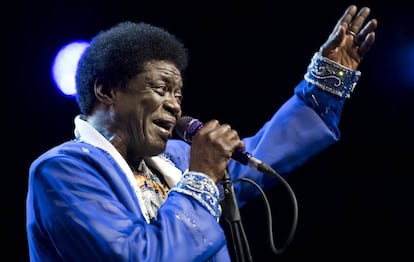 El cantante de soul Charles Bradley, en un concierto en Montreux (Suiza), en 2016.