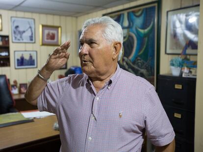 El comandante sandinista Edén Pastora en un retrato de 2018 en Managua, Nicaragua