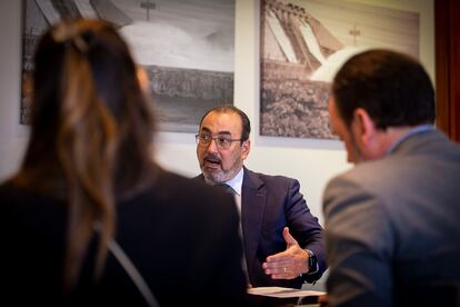 Sergio Díaz Granados, presidente de CAF Banco de Desarrollo de América Latina, en la Torre Picasso.