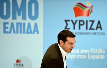 Alexis Tsipras, l&iacute;der de Syriza.