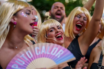 Participantes en la marcha del Orgullo en Madrid. 