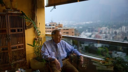 Edmundo González Urrutia at his residence in Caracas, Thursday afternoon.