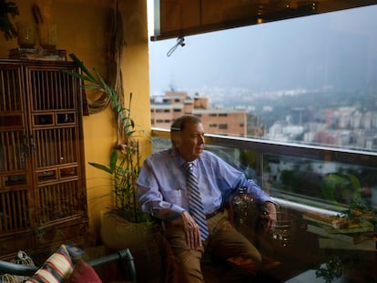 Edmundo González Urrutia at his residence in Caracas, Thursday afternoon.