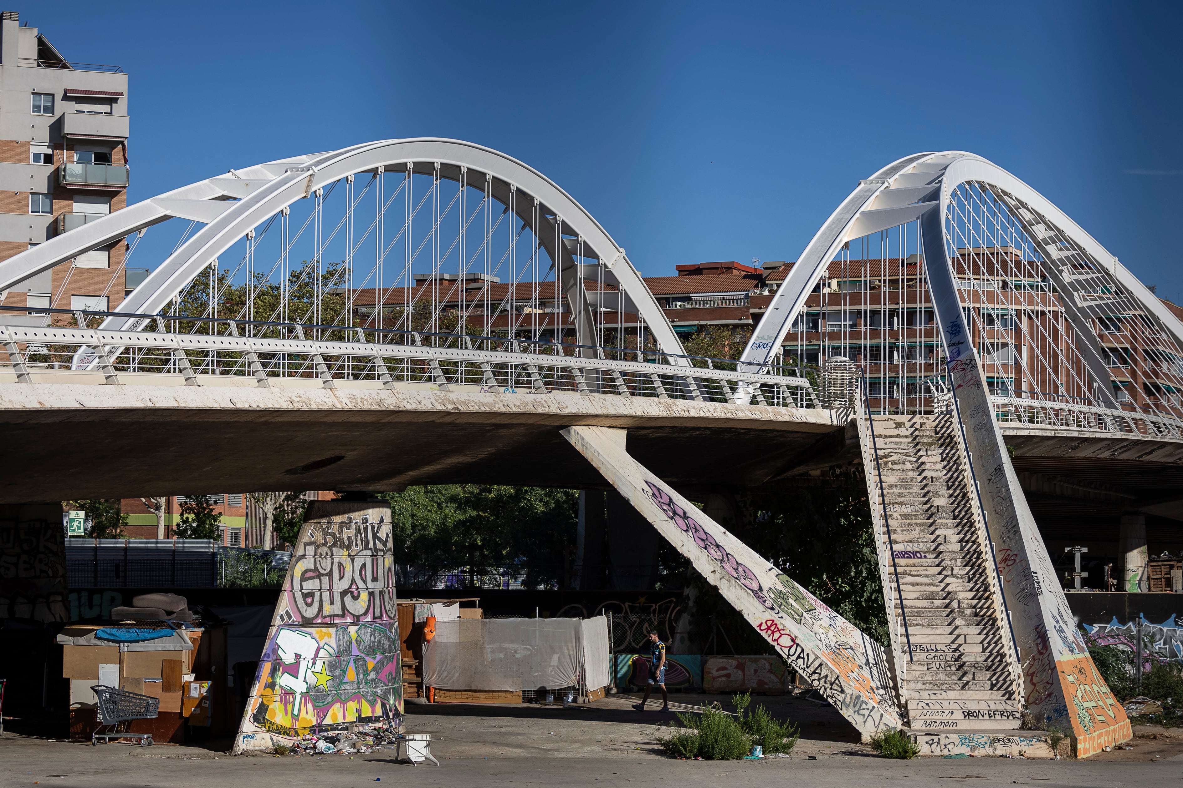 Las obras de la estación de La Sagrera obligan a desalojar un asentamiento de 40 personas