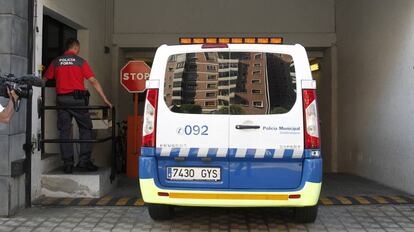 Un furgón de la Policía Municipal de Navarra.