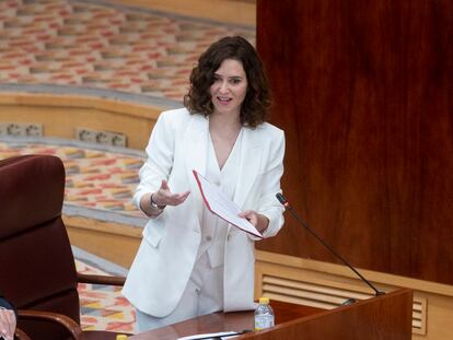 La presidenta de la Comunidad de Madrid, Isabel Díaz Ayuso.