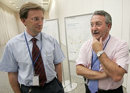 Carlos Simón (izquierda) y Bernat Soria, en el Museo de las Ciencias de Valencia.