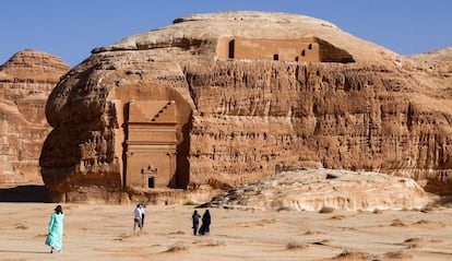 Madain Saleh, declarado patrimonio mundial por la UNESCO, en Al Ula (Arabia Saudí), el pasado febrero.