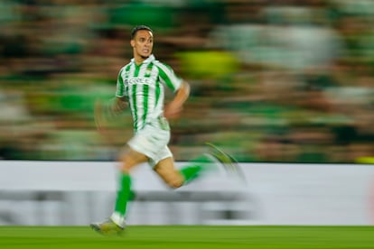 Antony, en la ida de semifinales ante la Fiorentina.