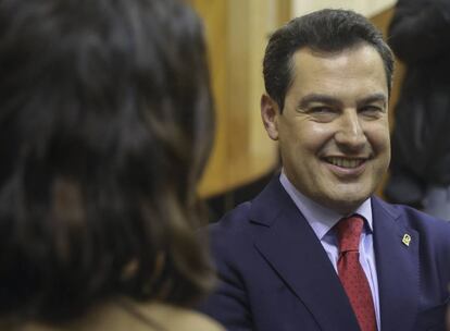 El presidente de la Junta de Andalucía, Juanma Moreno.