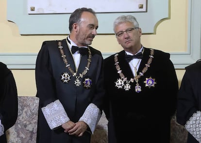 Manuel Marchena y Luis María Diéz-Picazo, el pasado 10 de septiembre.