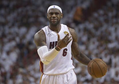 LeBron James, de los Miami Heat.