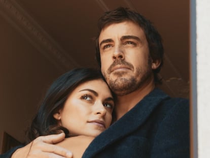 Fernando Alonso y Linda Morselli, en una imagen del documental 'Fernando' de Amazon Prime Video.