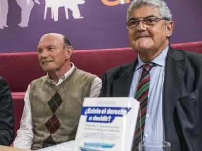 El exlehendakari Juan José Ibarretxe en la presentación de su libro.