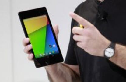 Nexus 7 durante un evento de Google en Dogpatch Studio en San Francisco